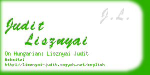 judit lisznyai business card